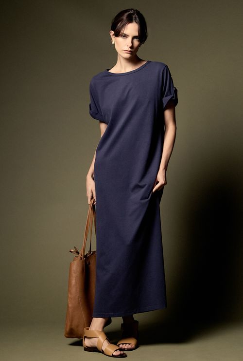 Vestido T-Shirt Cesciatto Marinho