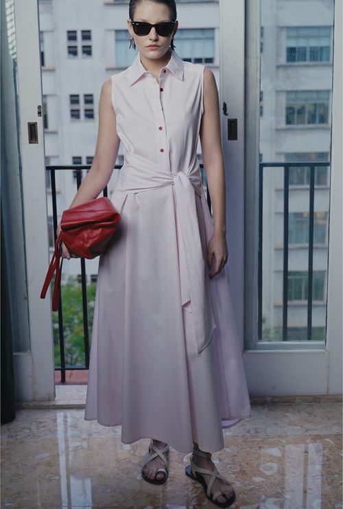 Vestido Islândia Rosa Quartzo