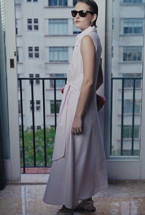 Vestido Islândia Rosa Quartzo