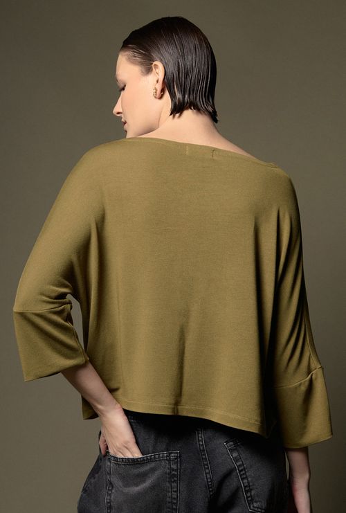 Blusa Organi Em Modal Verde Savana