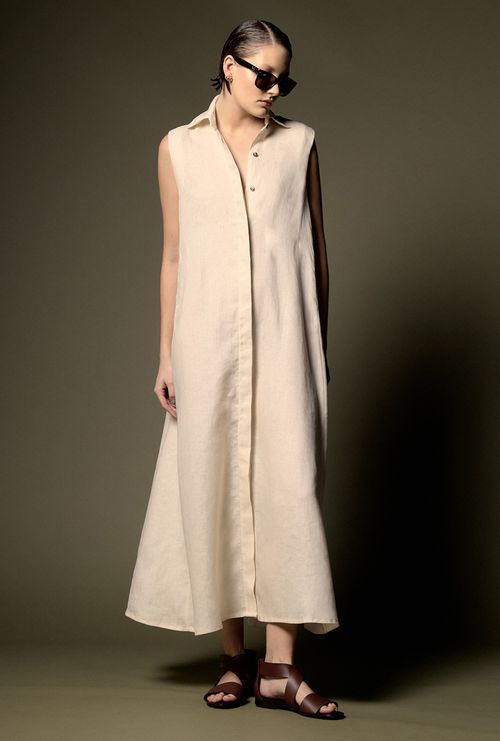 Chemise Longuete Evase Cies Areia