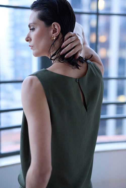 Regata Iris Decote V Verde