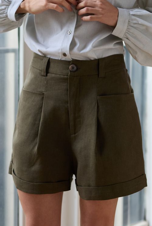 Shorts Marau Bolsos Embutidos Verde militar