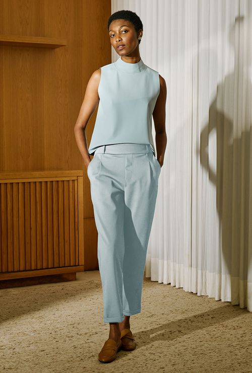 Calça Andipsara Alfaiataria Azul Ceu