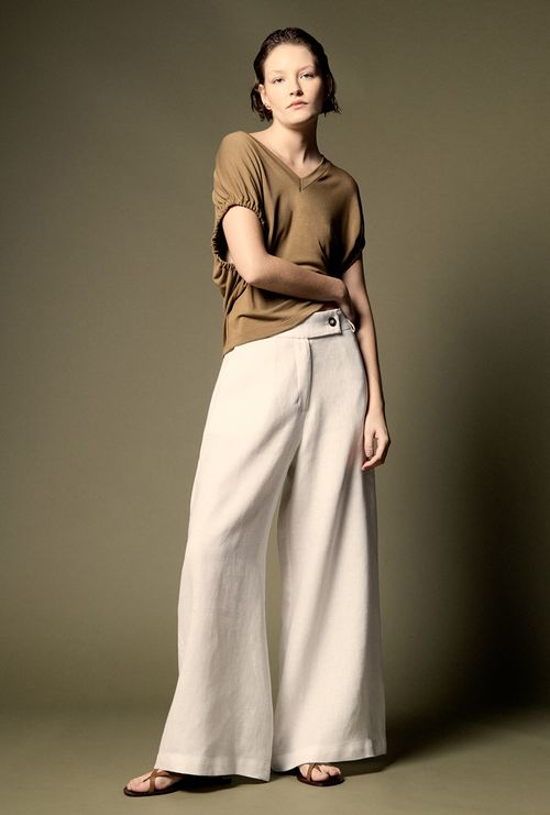 Calça Pantalona Cache Branco