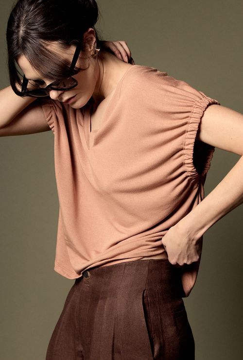 Tshirt Carmathia Gola V Caramelo