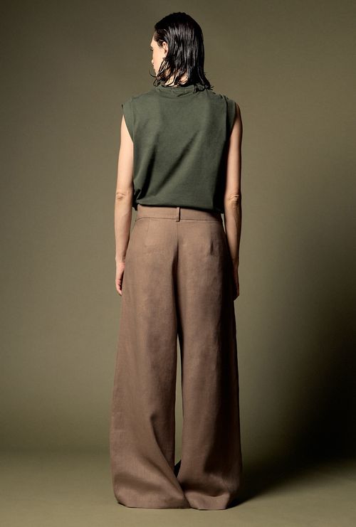 Calça Pantalona Cache Marrom