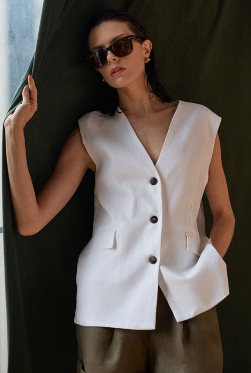 Colete Oversized Cepel Branco