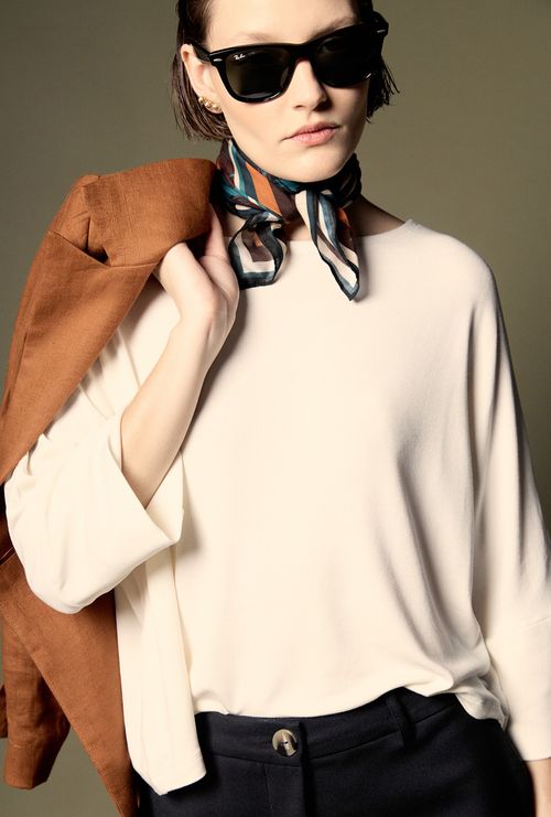 Blusa Organi em Modal Off White