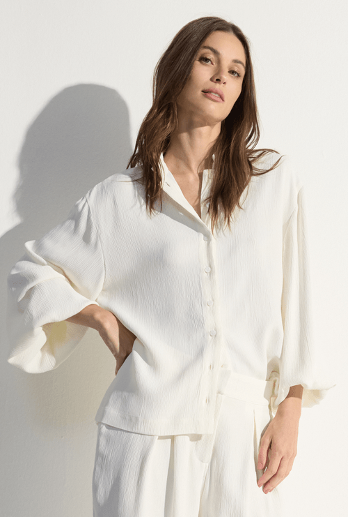Camisa Ducie Texturizada Off White