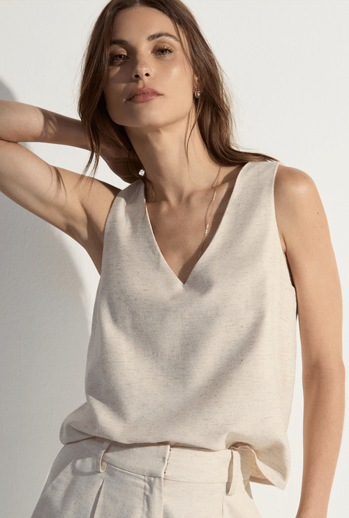 Regata Kerken Decote V Natural