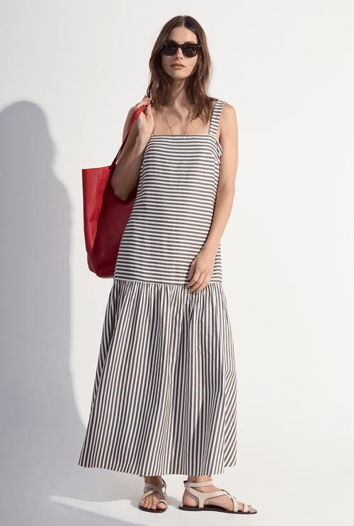 Vestido Regata Alças Largas Inagua Grafite