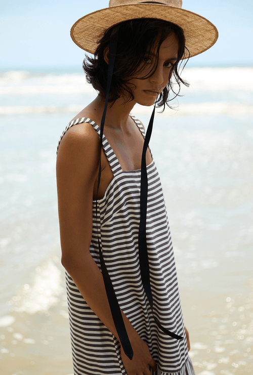 Vestido Regata Alças Largas Inagua Grafite