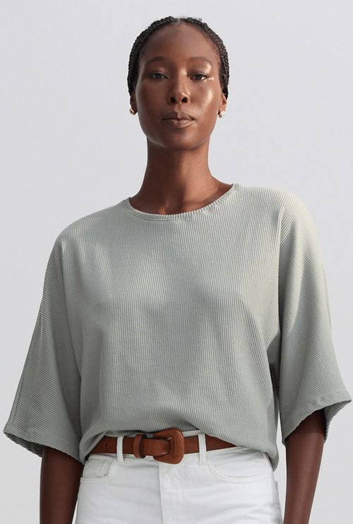 T-Shirt Lelio Texturizada Verde Agua