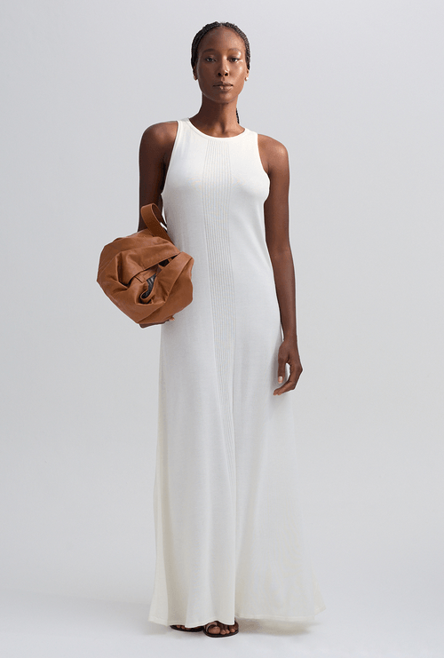 Vestido Leye Em Tricot Off White