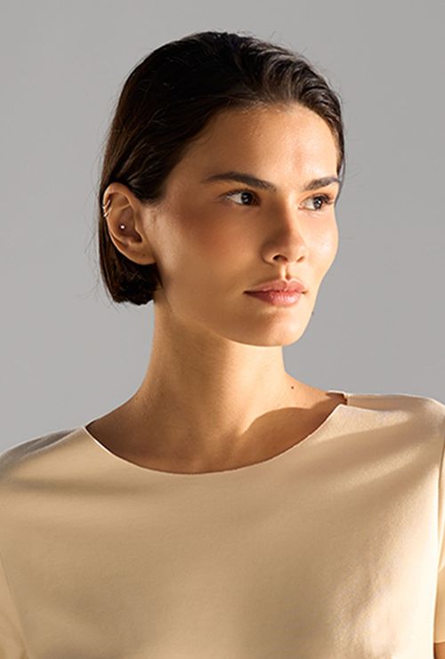 Blusa La Mona Lyocell Vanila