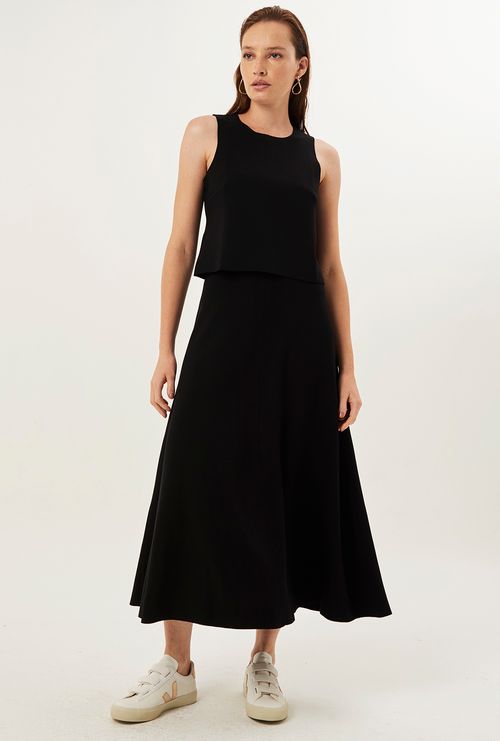 Saia Perugia Lyocell Preto