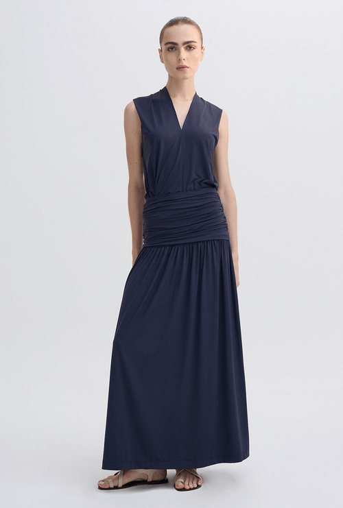 Saia Loaven Midi Azul Noite