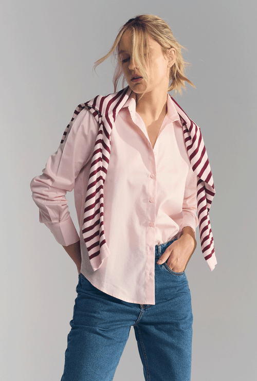 Camisa Alfaiataria Cortona Rosa Quartzo