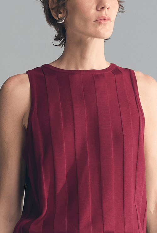 Regata Lerne Listra em Tricot Berinjela