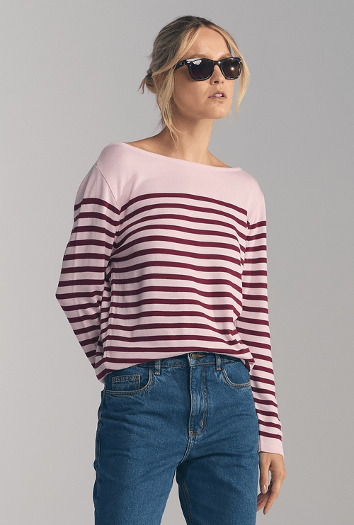 Blusa Listrada Loha Bordeaux