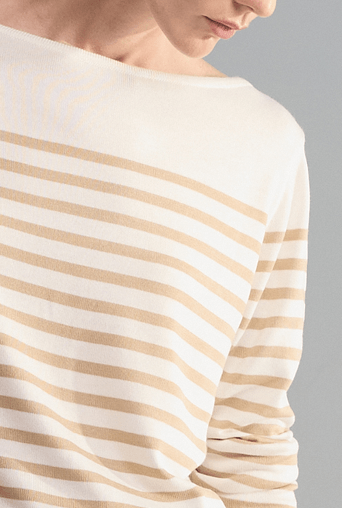 Blusa Listrada Loha Areia