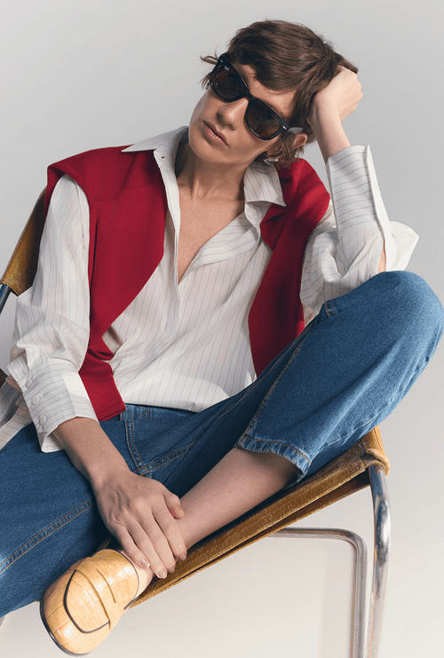 Camisa Dinant Sian Listra Marinho