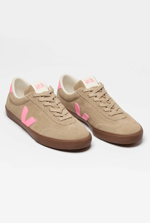 Tênis Veja Shoes Volley Suede Taupe Malibu Bark
