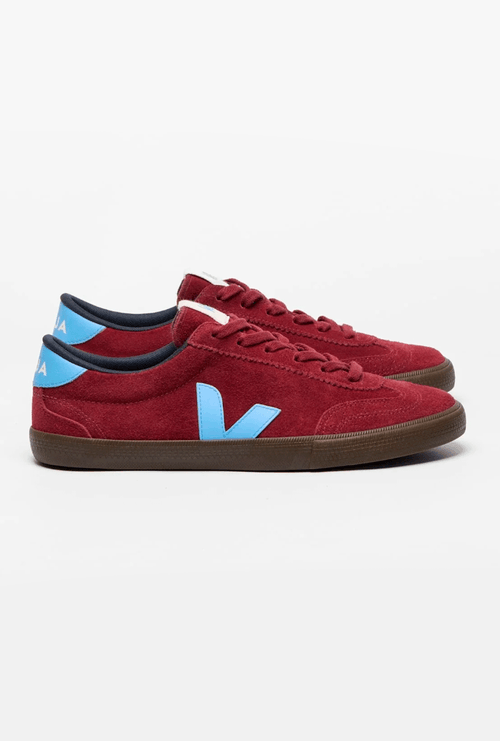 Tênis Veja Shoes Volley Suede Grenat Aqua Eagle