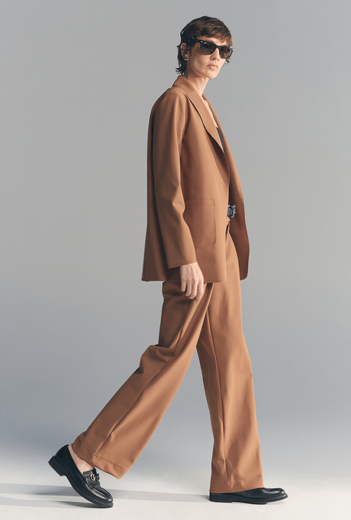 Blazer Blup Alfaiataria Caramelo