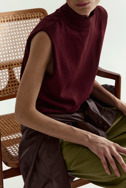 Blusa Em Tricot CoraCorá Berinjela