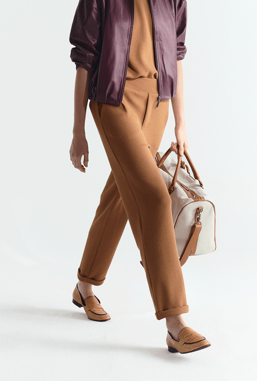 Calça em Malha Boucle Filipa Caramelo