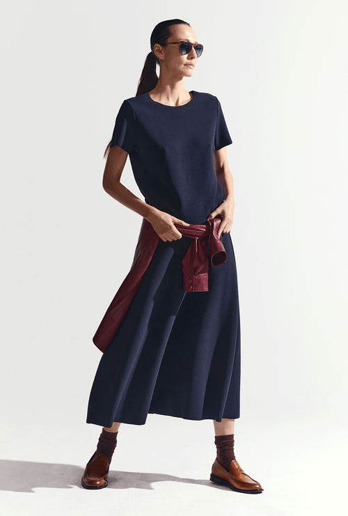 Blusa em Boucle Dock Marinho