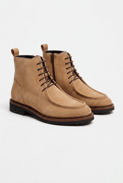 Bota Stowe em Couro Capuccino