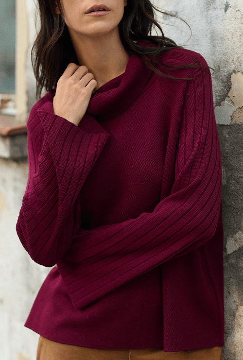Blusa Dagg Tricot Berinjela