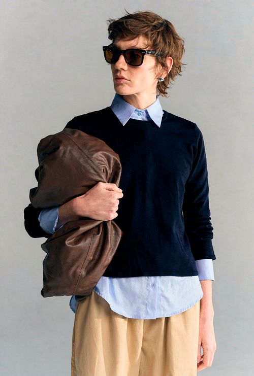 Blusa Belts Marinho