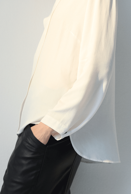 Blusa Lerô Decote V Off White