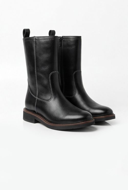 Bota Matsu em Couro Preto