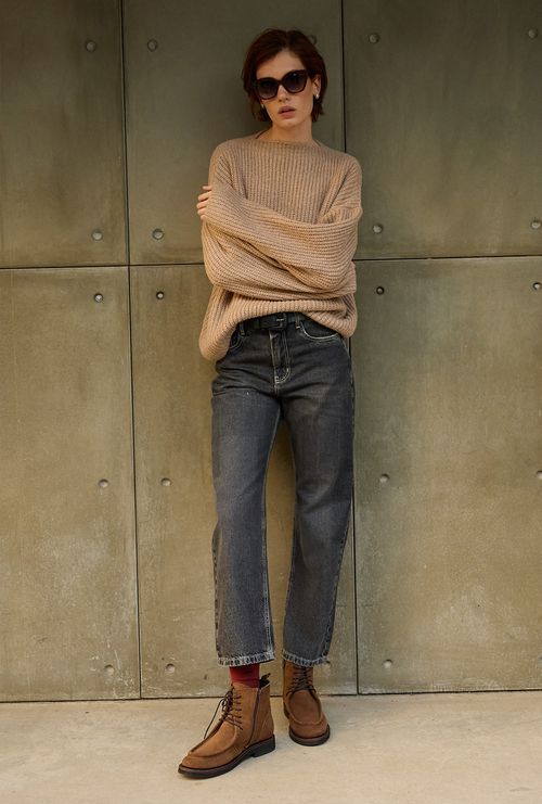 Calça Reta Gaia Jeans Preto