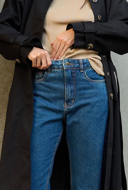 Calça Reta Gaia Jeans Medio