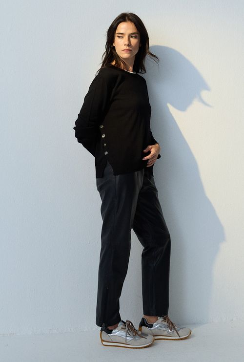 Blusa Borden em Tricot Preto