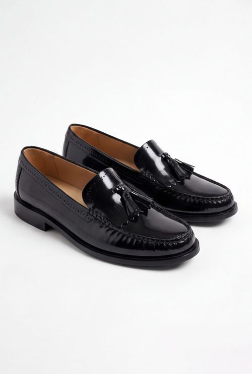 Mocassim em Couro Banff Magnetic Preto