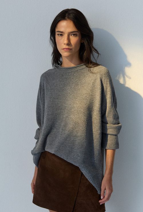 Blusa New Evans Em Tricot Grafiato