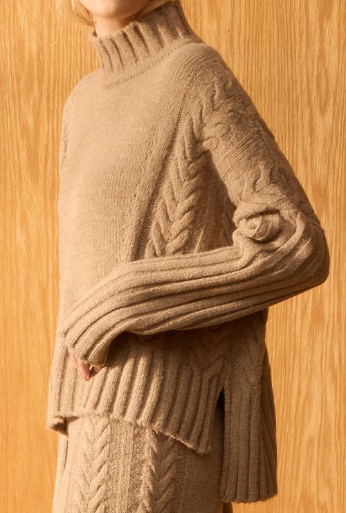 Blusa Mauritania em Tricot Trançada Fendi