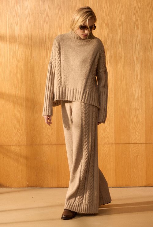 Blusa Mauritania em Tricot Trançada Fendi