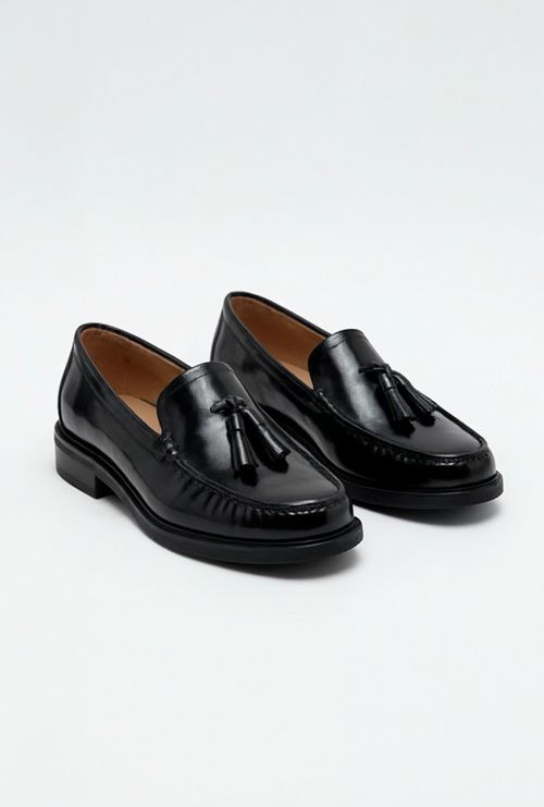 Mocassim em Couro Banff Magnetic Preto