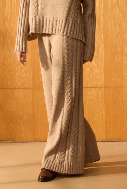 Calça em Tricot Trançada Miley Fendi