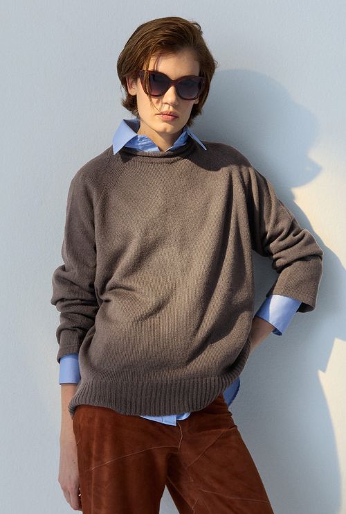Blusa New Evans Em Tricot Areia