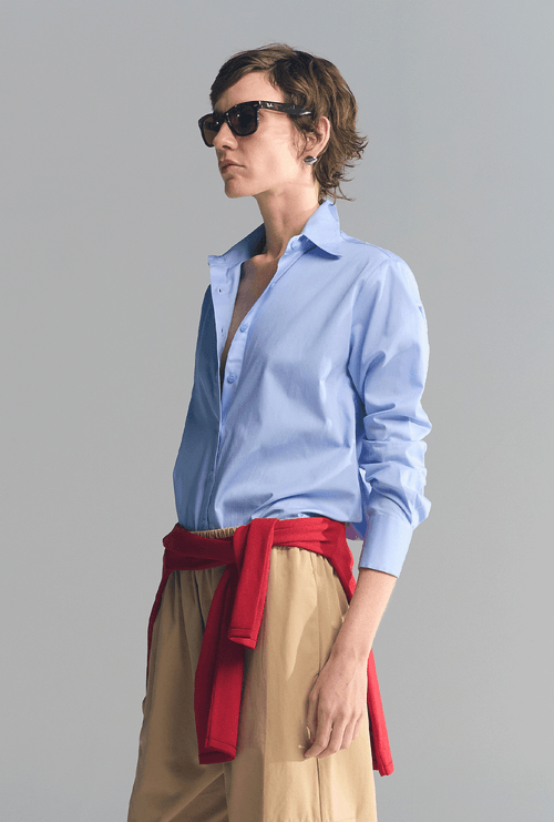 Camisa Cortona Social Azul Claro