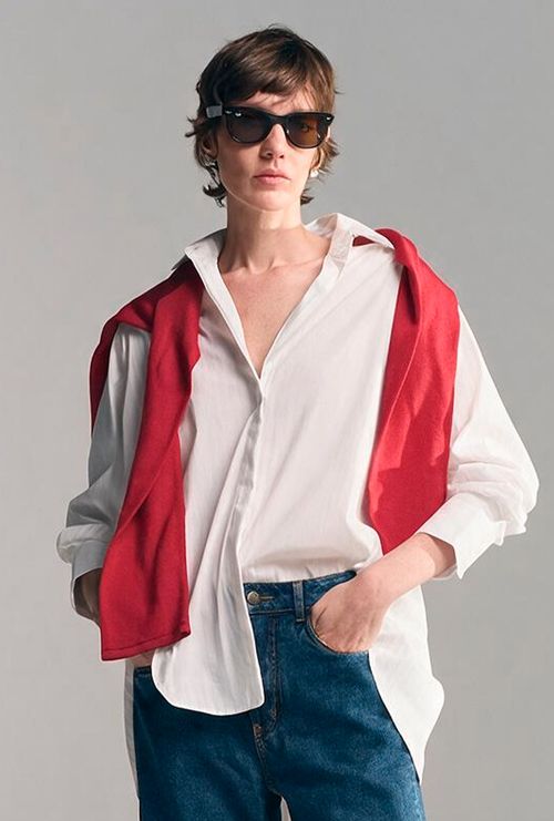 Camisa Dinant Tricoline de Algodão Off White